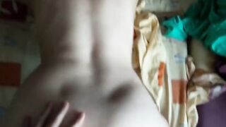 Amateur Russian Couple and Her Big Saggy Tits