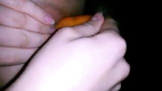 Girl Fucks Her Vegetable Dildo