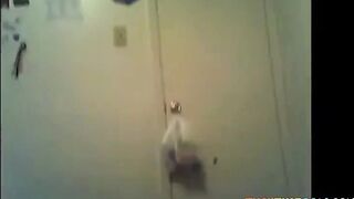 Pretty Ebony Amateur on Webcam