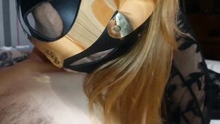 Redhead MILF Gives Stepson a Sloppy Blowjob and Swallows His Cum.