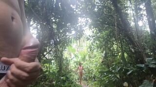 Girl Caught Me Masturbating on the Trail and Watched Me