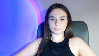 Very pretty skinny brunette amateur web teen