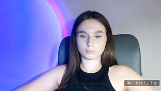 Very pretty skinny brunette amateur web teen