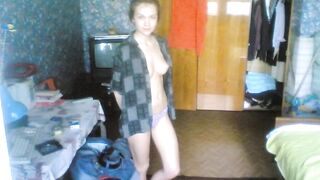 Young Russian Couple's Homemade Amateur Video
