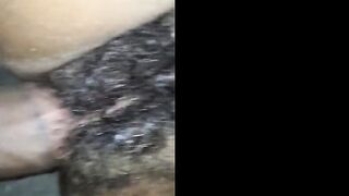 Playing with Her Hairy Pussy