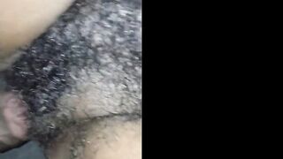 Playing with Her Hairy Pussy