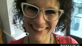 Cum-Covered Amateur MILF's Close-Up Ass