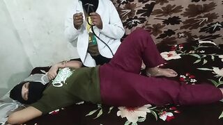 Doctor treatment the patient at her home
