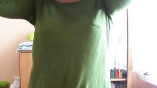 Blonde Girl's Sexy Titty Massage