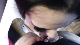 Big-Titted Oriental MILF Deepthroats and Gets Facialed