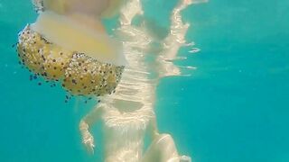 Naked Underwater Adventure with Friends