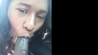 Black Woman Gives Outdoor Blowjob