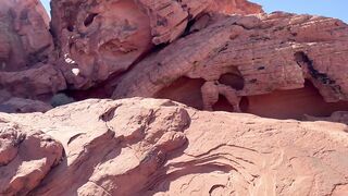 Hiking Threesome Creampie in the Desert with Blonde Amateur