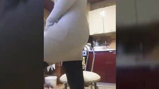 Polish Amateur Rides Dildo to Orgasm