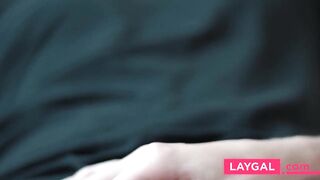 German Babe Gives Sloppy Blowjob and Swallows Cum