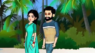 The husband and wife sat in the boat and went to the sea and there the husband fucked his wife with a big penis, a beautiful wife with big boobs.