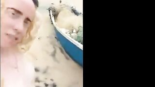 Sexo na Praia: Brasileiras Amadoras na Praia Suja