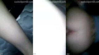 wife gets bbc creampie while husband waits in next room