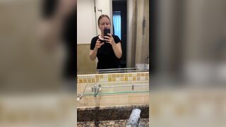 Teen with Braces Brushes Her Teeth