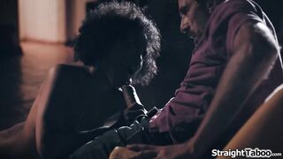 Small tits ebony Demi Sutra empowers herself n takes control