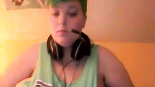 Busty BBW Amateur Babe on Webcam