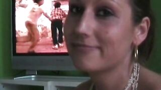 Girl Swallows After Intense Face Fuck