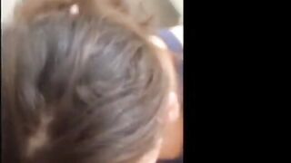 Busty Brunette Babe in Doggystyle and Blowjob