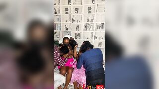 Wedding guests after party