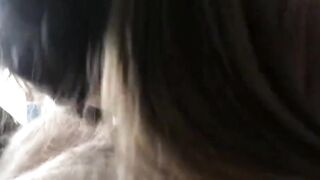 Cute College Girl Gives a Blowjob and Swallows