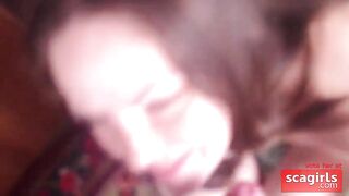 Russian Amateur Blowjob with a Brunette