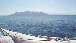 Amateur POV: Cumshot on Boat with Hot Girlfriend
