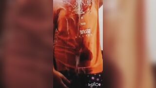 Indian Desi village girl caught masturbating while taking bath