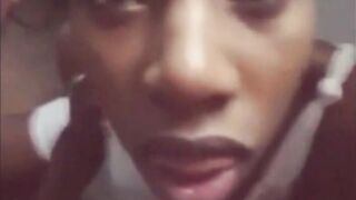 Ebony Amateur's Massive Facial