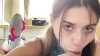 Blowjob in Sneakers with a Side of Foot Fetish Fun