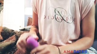 Mid-day Tease: Horny MILF Plays with her Sex Toy