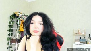 Pretty face and natural tits web petite asian teen