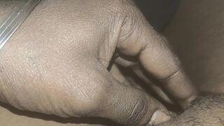 Inserted black land into his tight pussy