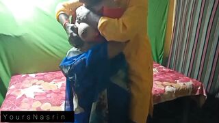 Indian New Married Hot Bhabi Fucked With Her Husband In Sharee.
