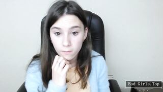 Very petite brunette webcam skinny small tits teen