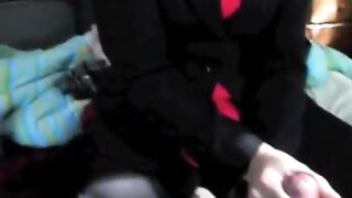 Amateur CFNM Handjob Ends in Cumshot