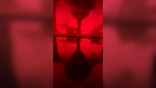 BBW MILF Deepthroats Dildo Messy POV