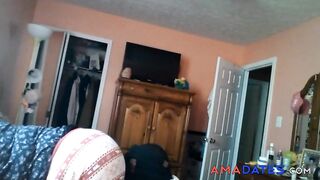 Black BBW Facesits and Farts on Amateur