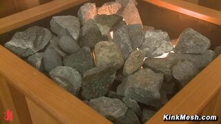 Thrilling Threesome With Holly Hanna Krissy Lynn And Nickey Huntsman in The Sauna