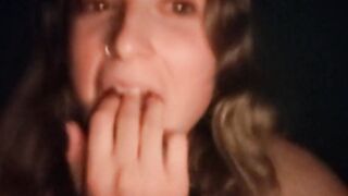 Blonde Teen Babe Masturbates on Webcam Before Bed