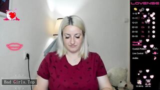 BBW teen blonde with unreal huge natural saggy tits