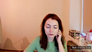 Pretty skinny small tits brunette solo webcam milf