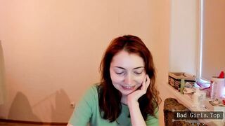 Skinny brunette very pretty busty web milf show