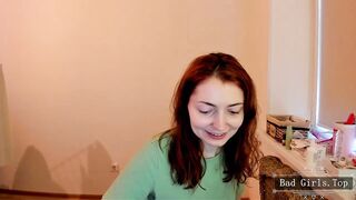 Skinny brunette very pretty busty web milf show