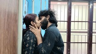 Hot lip lock with tongue kiss