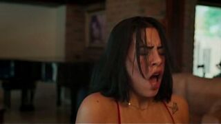 Husband discovers his Latina wife's infidelity and shows her who's boss by fucking her hard